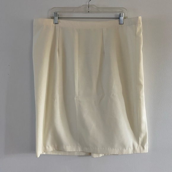 70s/80s handmade cream + black stripe top/cardigan and skirt set - Picture 6 of 8